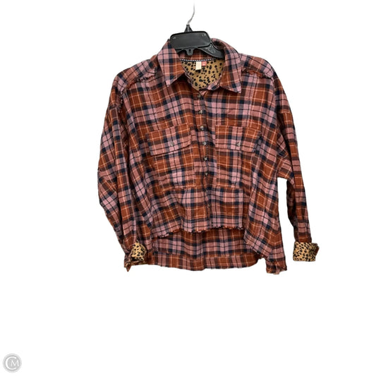 Top Long Sleeve By Pilcro In Plaid Pattern, Size: S