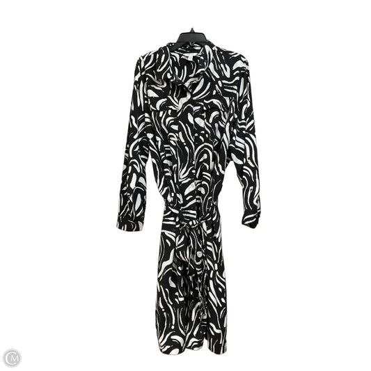 Dress Casual Maxi By Nine West Apparel In Black & White, Size: 3x