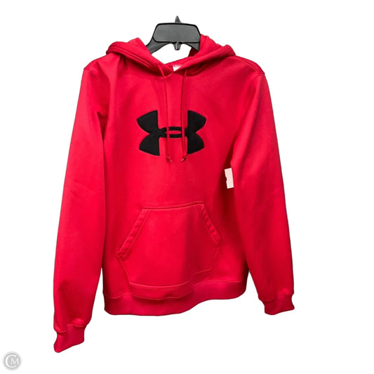 Sweatshirt Hoodie By Under Armour In Red, Size: M
