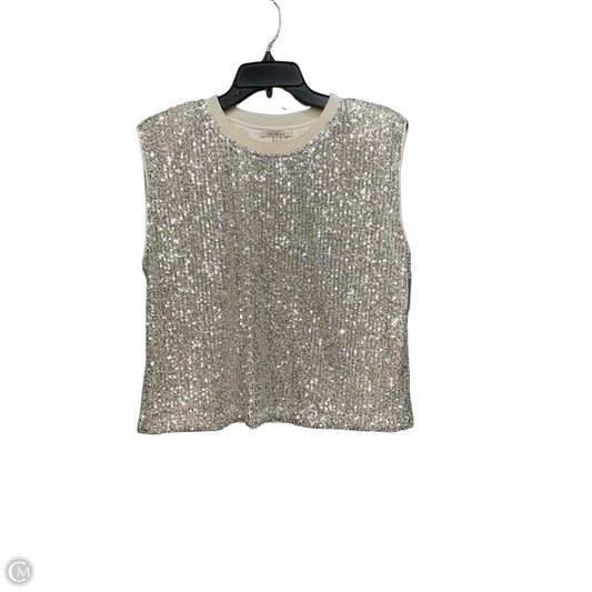 Top Sleeveless By Skies Are Blue In Cream, Size: L