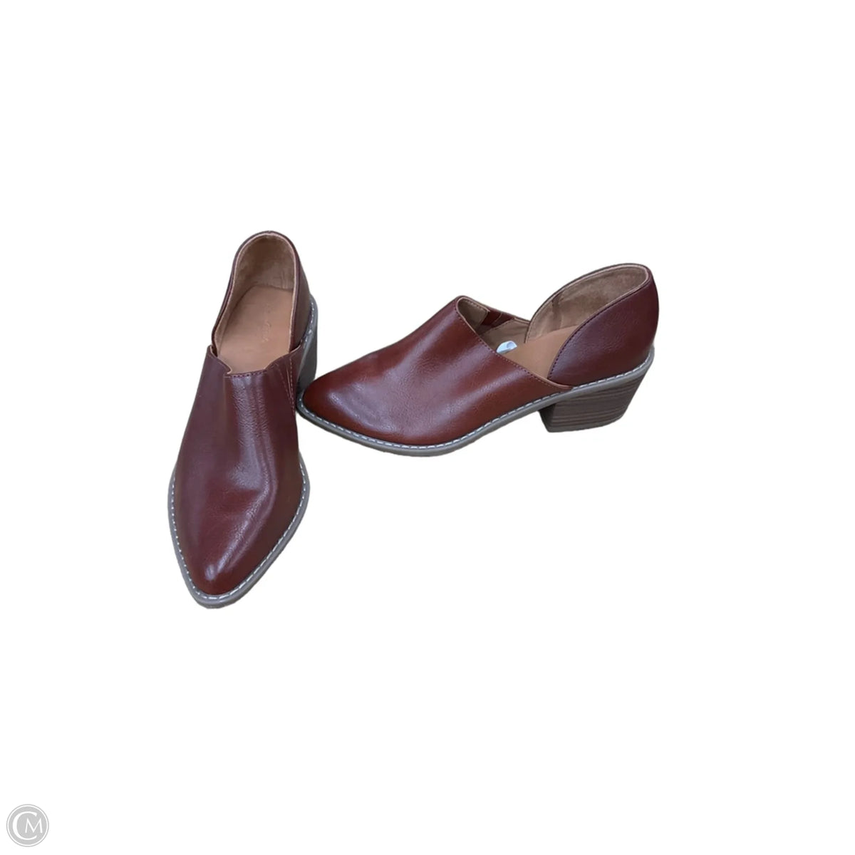 Boots Ankle Heels By Universal Thread In Brown, Size: 9