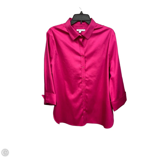 Top Long Sleeve By Chicos In Pink, Size: Xl