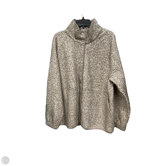 Jacket Faux Fur & Sherpa By Livi Active In Tan, Size: Xl
