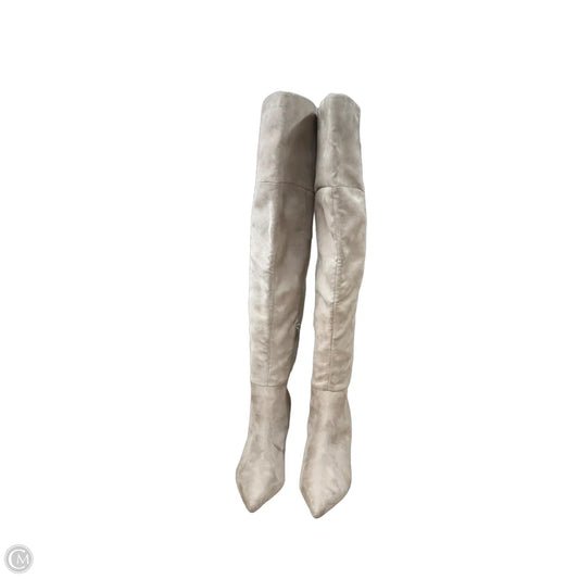 Boots Over-the-knee Heels By Marc Fisher In Beige, Size: 7