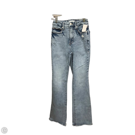 Jeans Flared By Good American In Blue Denim, Size: 2