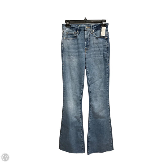 Jeans Flared By Good American In Blue Denim, Size: 2