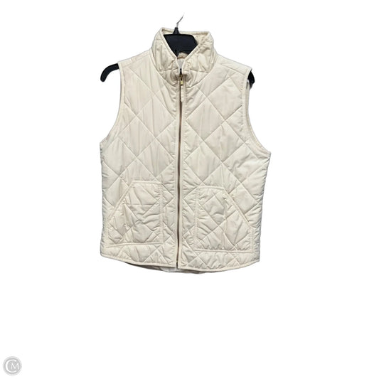 Vest Puffer & Quilted By J. Crew In Cream, Size: M
