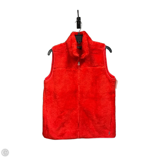 Vest Faux Fur & Sherpa By Eddie Bauer In Red, Size: M
