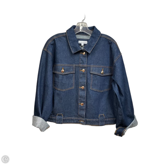 Jacket Denim By Loft In Blue Denim, Size: L
