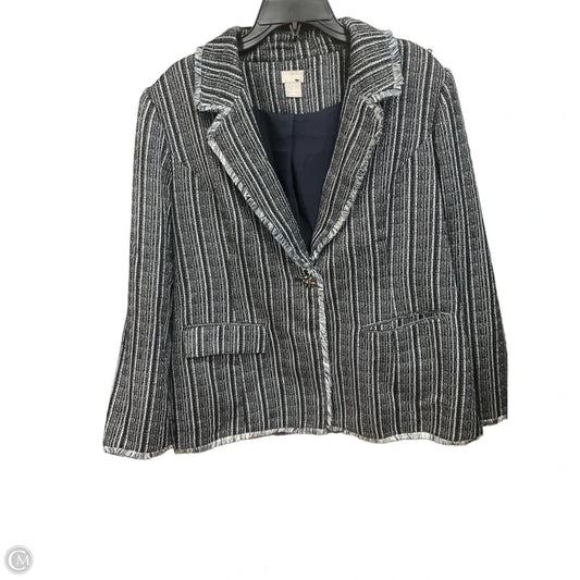 Blazer By Chicos In Blue, Size: Xl