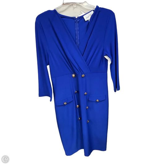 Dress Casual Midi By Joseph Ribkoff In Blue, Size: L