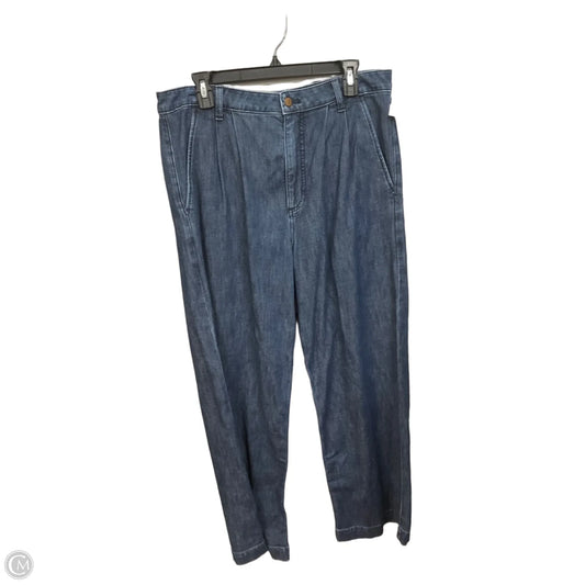 Jeans Wide Leg By J. Crew In Blue Denim, Size: 10