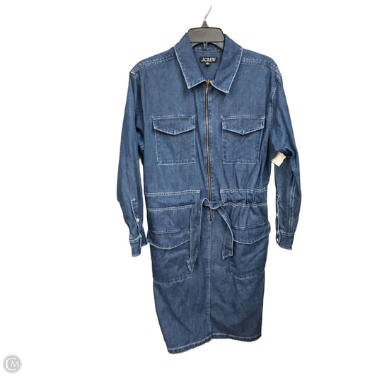 Dress Casual Midi By J. Crew In Blue Denim, Size: S