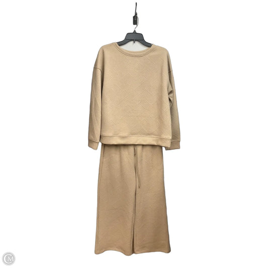 Lounge Set Pants By Cme In Tan, Size: L