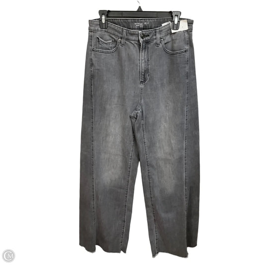 Jeans Wide Leg By Chicos In Grey Denim, Size: 10