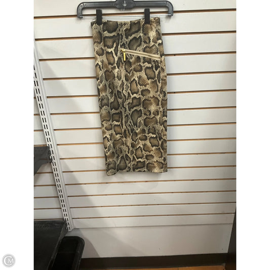 Skirt Midi By Calvin Klein In Snakeskin Print, Size: 20