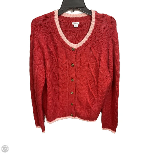 Cardigan By Kimichi Blue In Red, Size: M