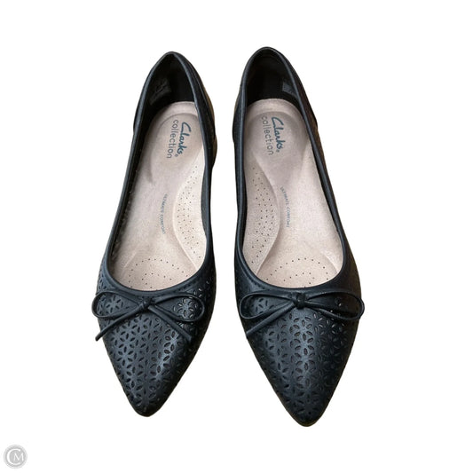 Shoes Flats By Clarks In Black, Size: 7.5