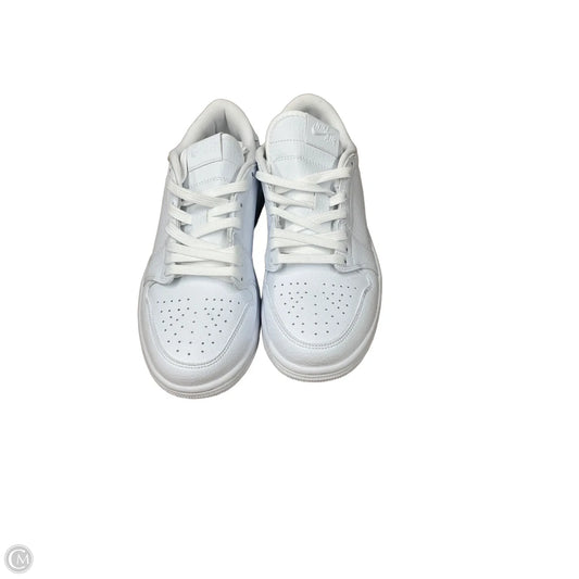 Shoes Luxury Designer By Jordan In White, Size: 7