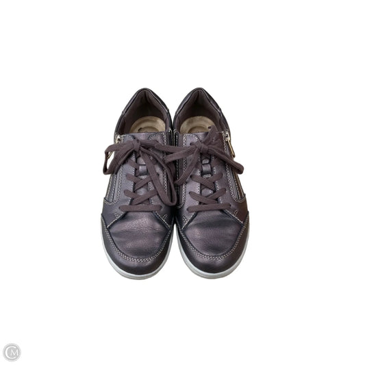 Shoes Sneakers By Clarks In Brown, Size: 8
