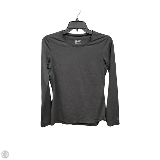 Athletic Top Long Sleeve Crewneck By Arcteryx In Grey, Size: S