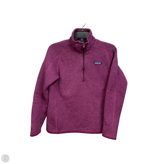 Athletic Sweatshirt Collar By Patagonia In Purple, Size: M