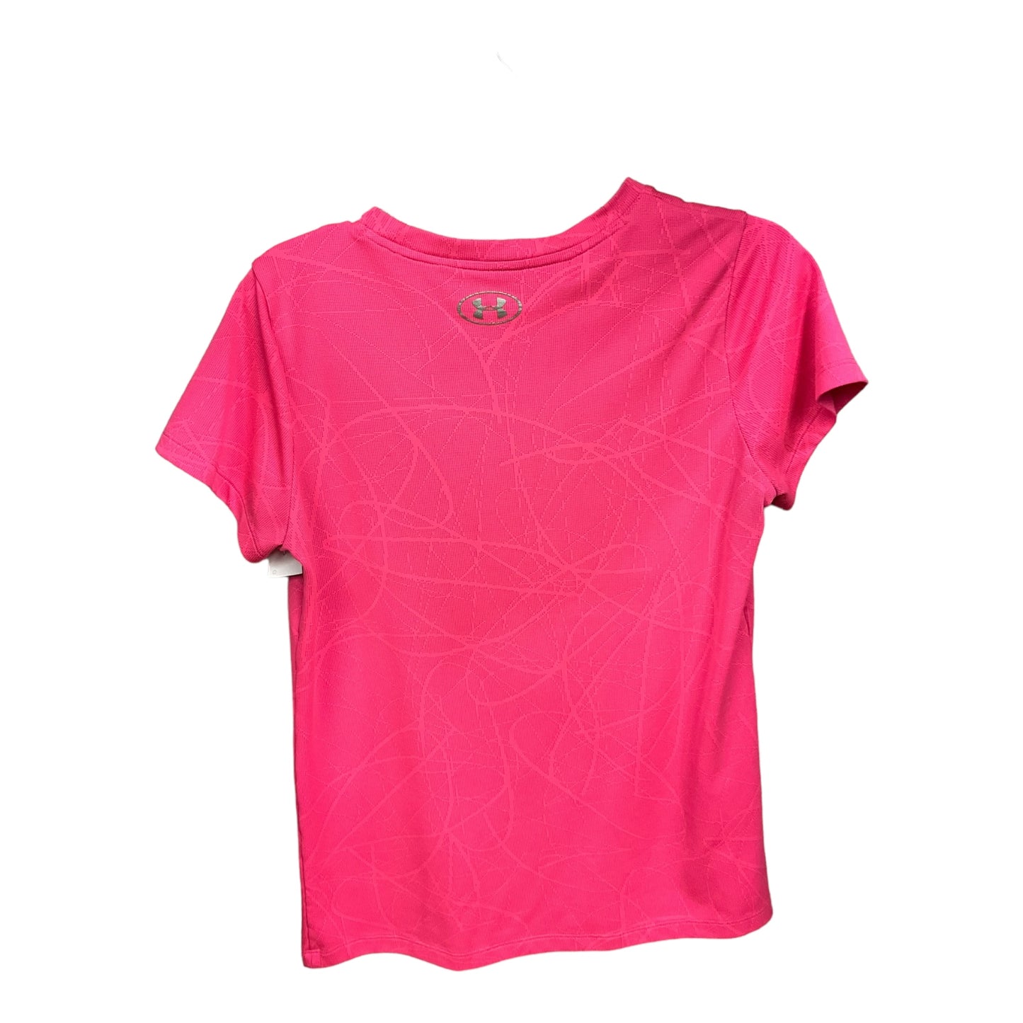 Pink Athletic Top Short Sleeve Under Armour, Size M