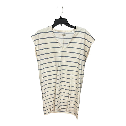 Striped Pattern Dress Casual Midi Madewell, Size S