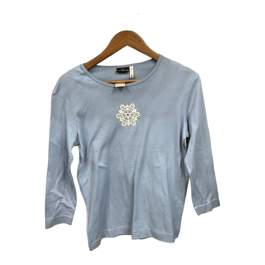 Top 3/4 Sleeve By Clothes Mentor In Blue, Size: M