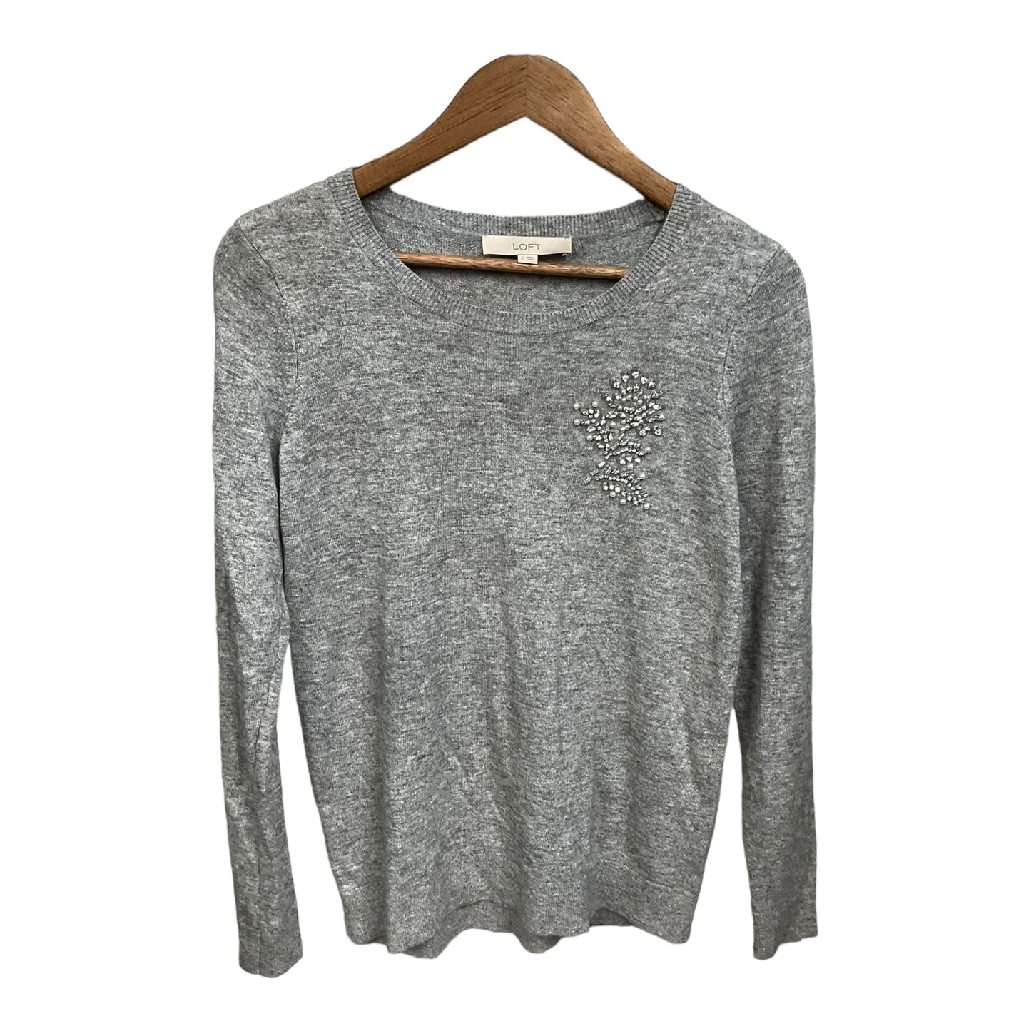 Sweater By Loft In Grey, Size: S