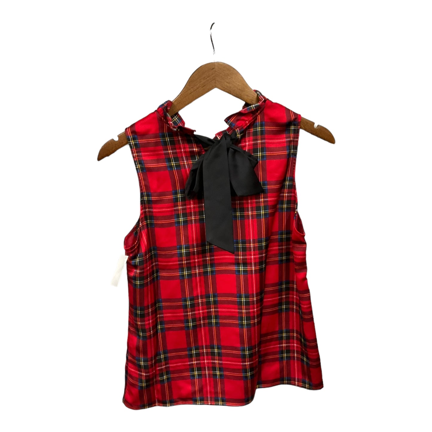 Top Sleeveless By J. Crew In Plaid Pattern, Size: Xs