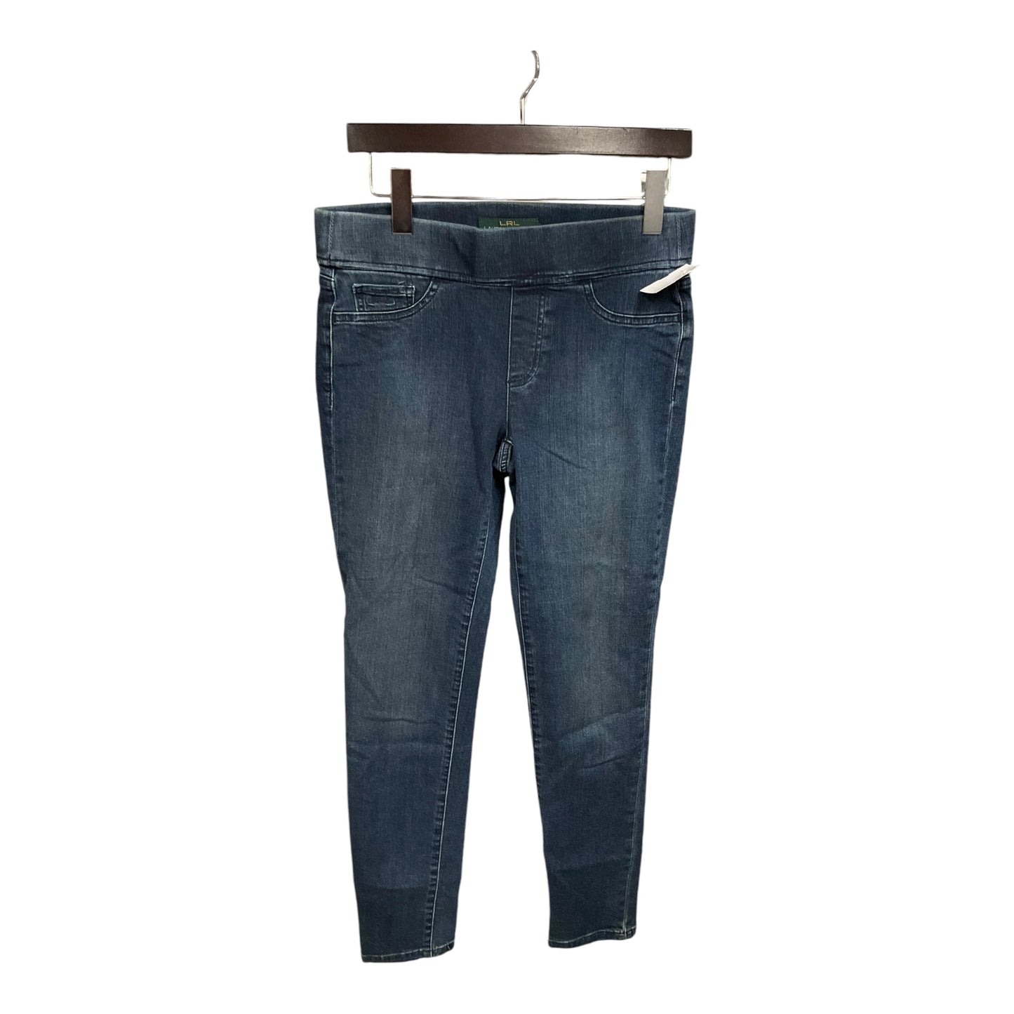 Jeans Skinny By Lauren By Ralph Lauren In Blue Denim, Size: 4