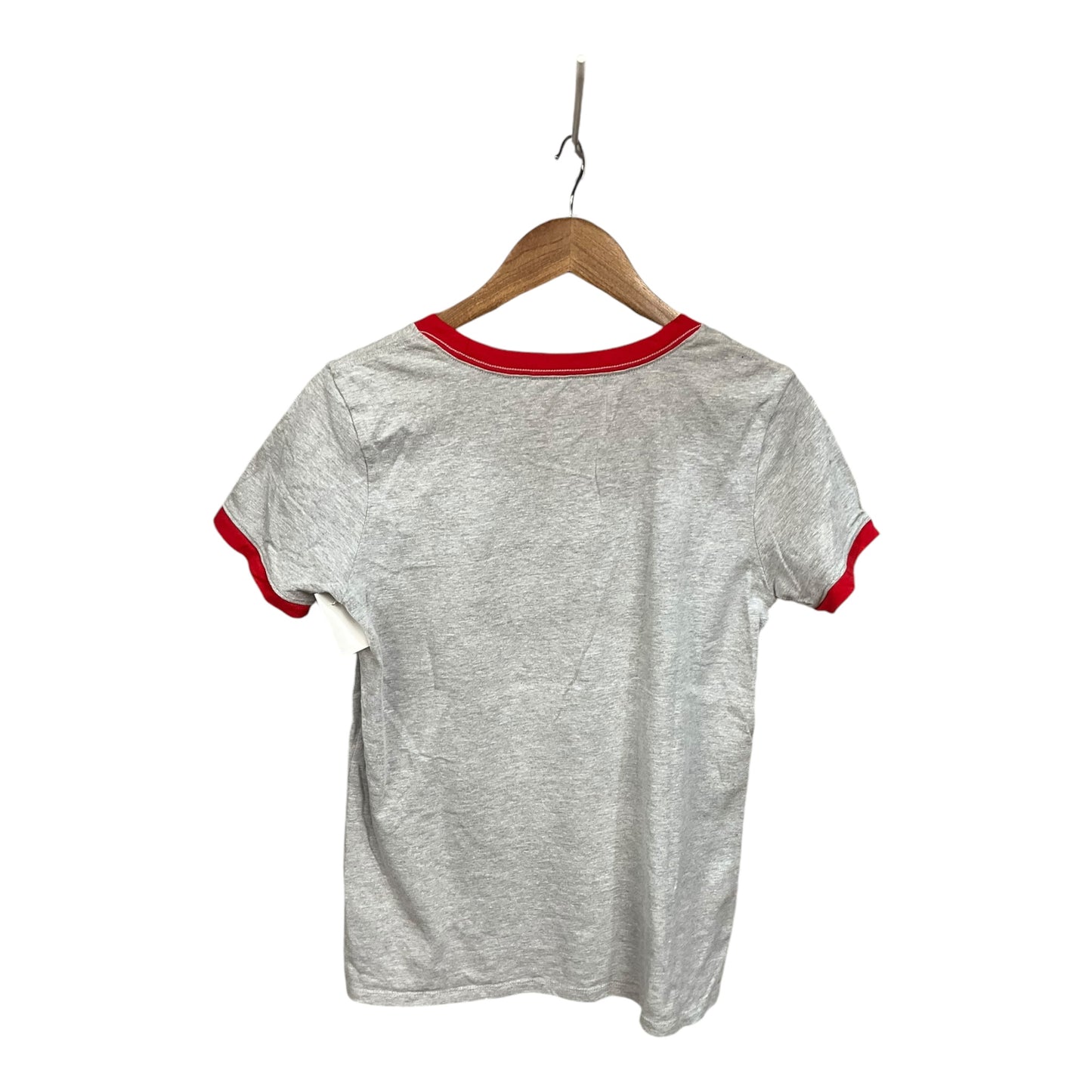 Top Short Sleeve Basic By Clothes Mentor In Grey, Size: M