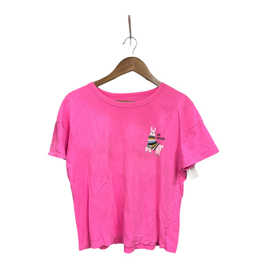 Top Short Sleeve Basic By Old Navy In Pink, Size: M