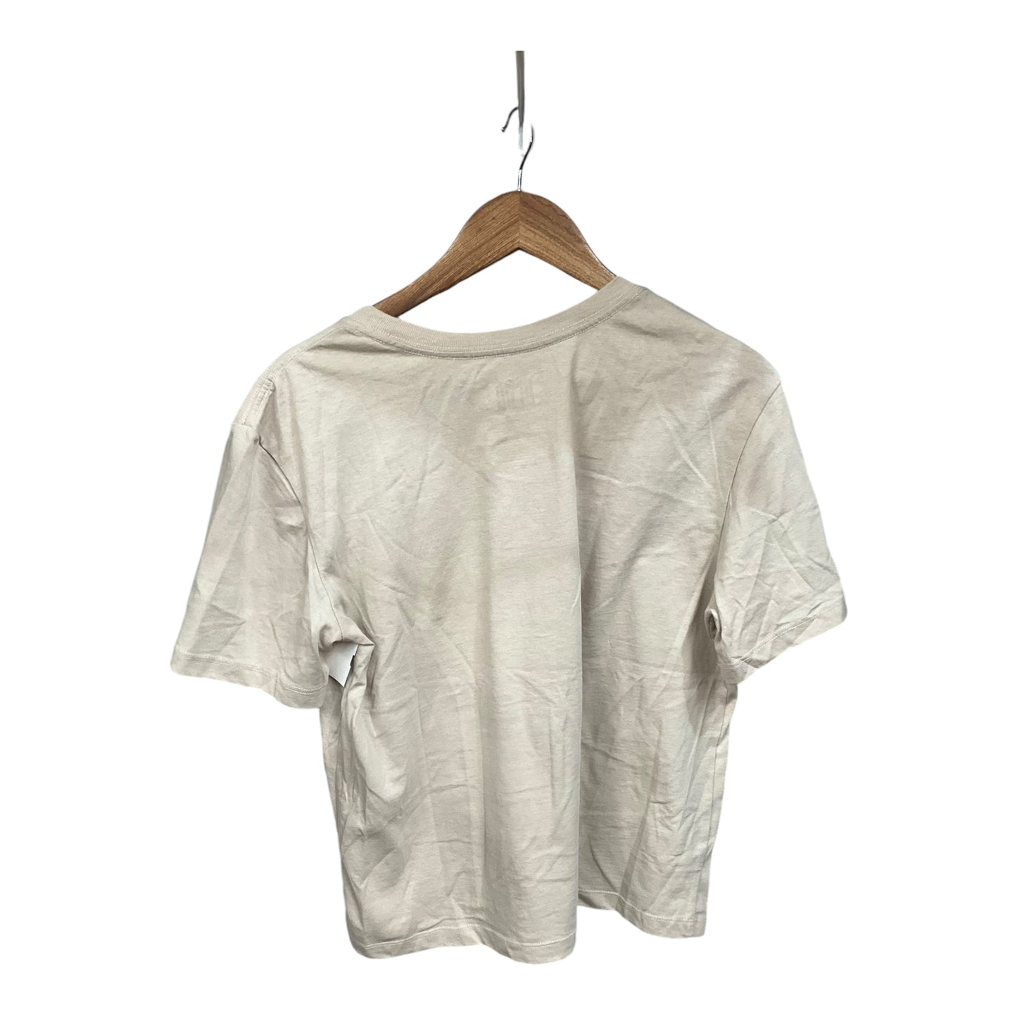 Top Short Sleeve Basic By Clothes Mentor In Tan, Size: L