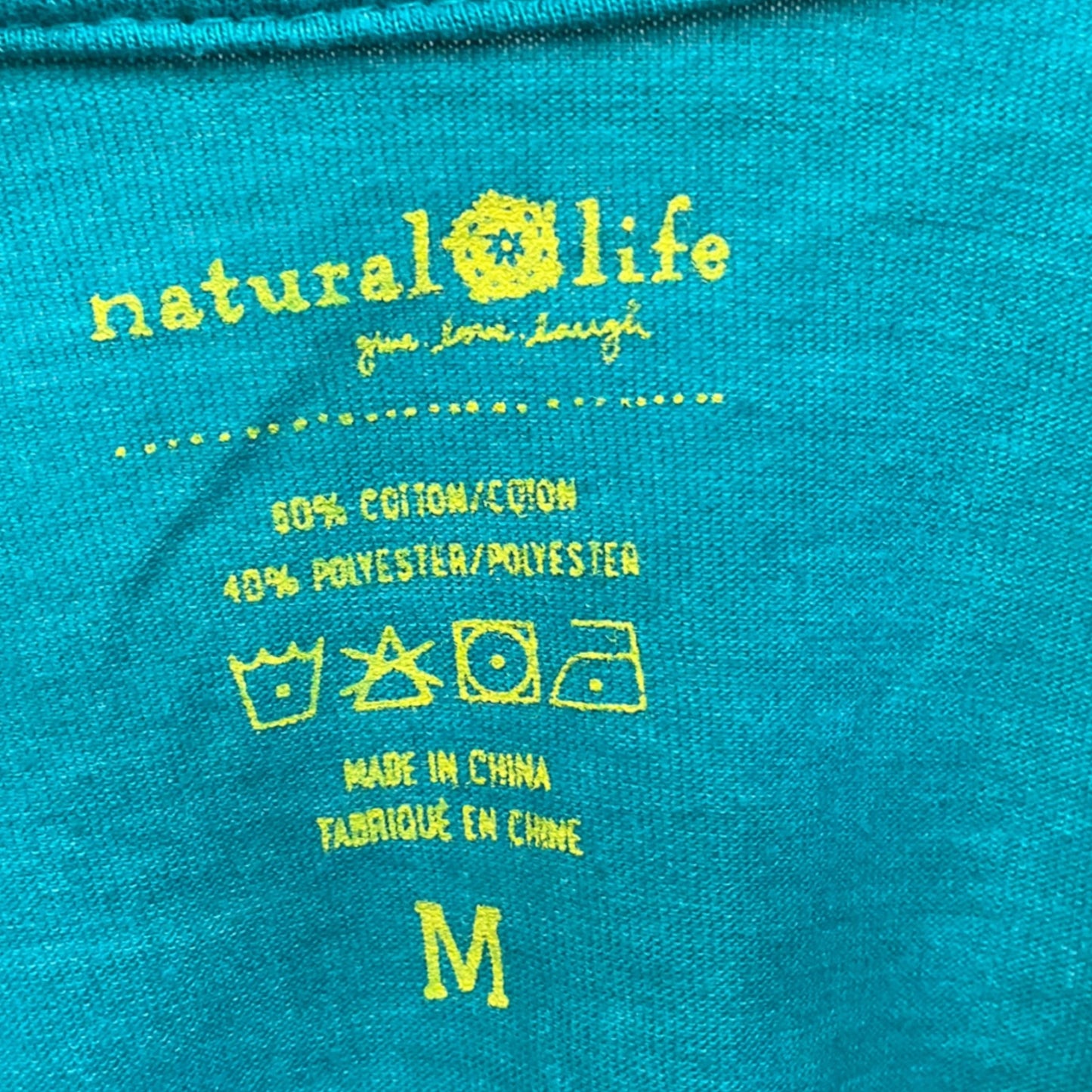 Top Short Sleeve Basic By Natural Life In Green, Size: M