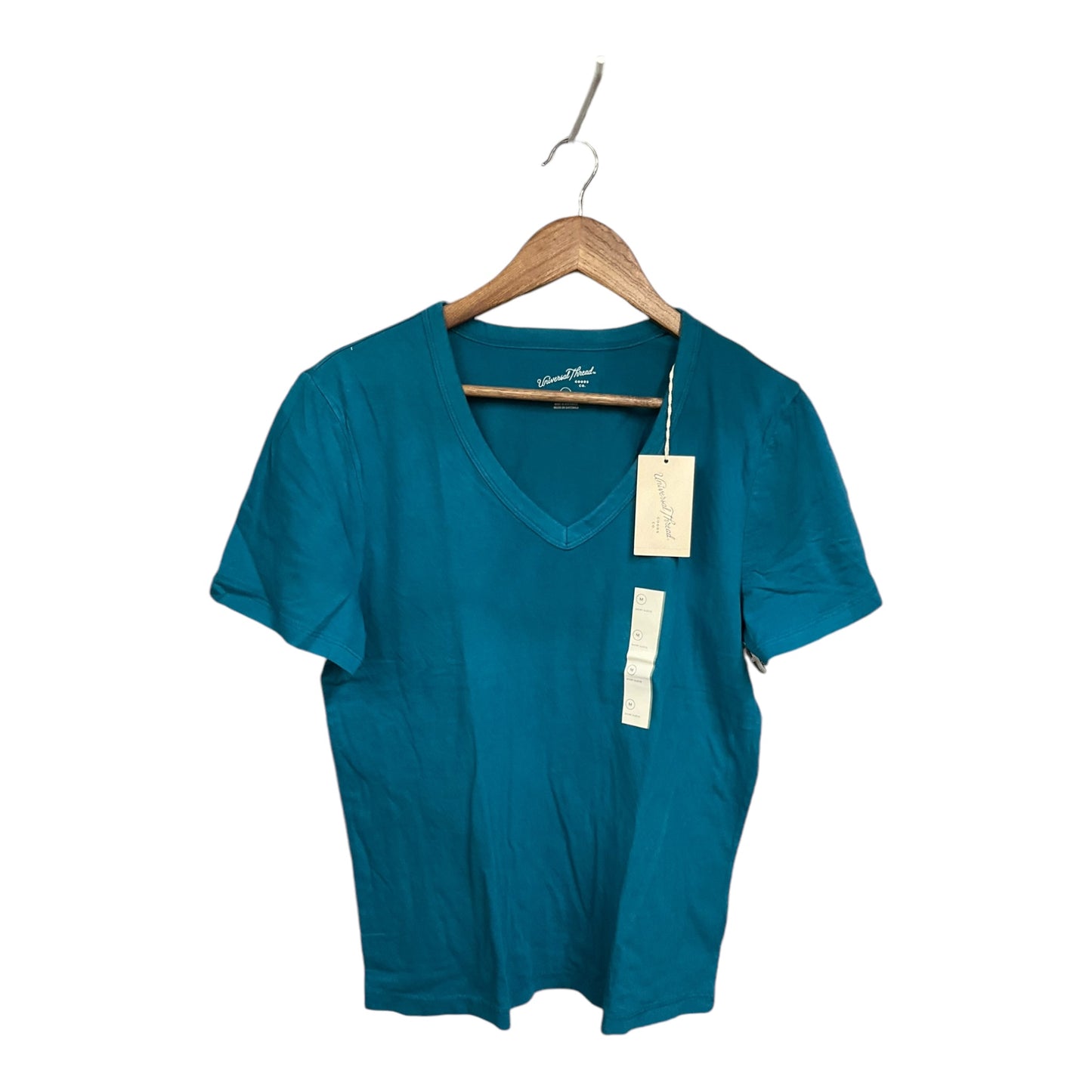 Top Short Sleeve Basic By Universal Thread In Teal, Size: M