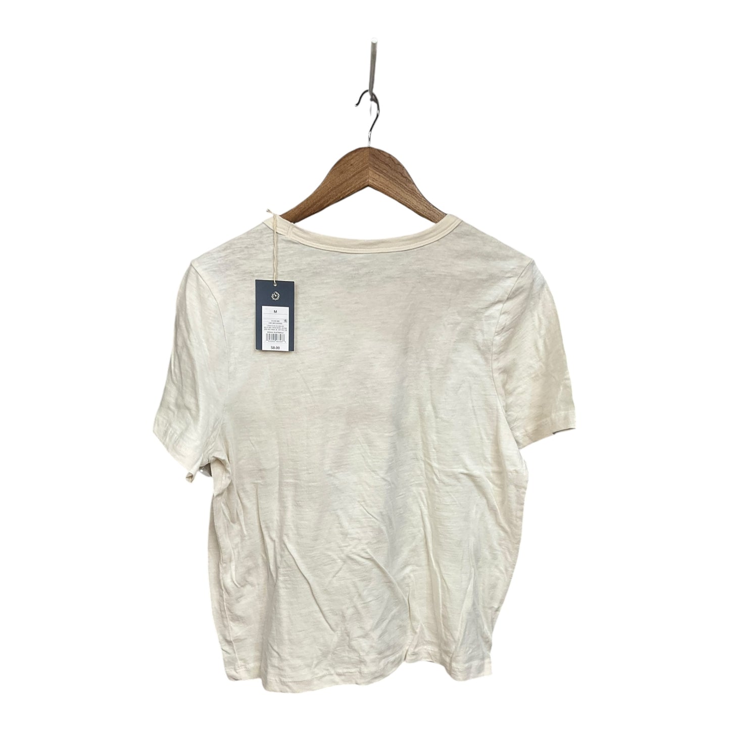 Top Short Sleeve Basic By Universal Thread In Cream, Size: M