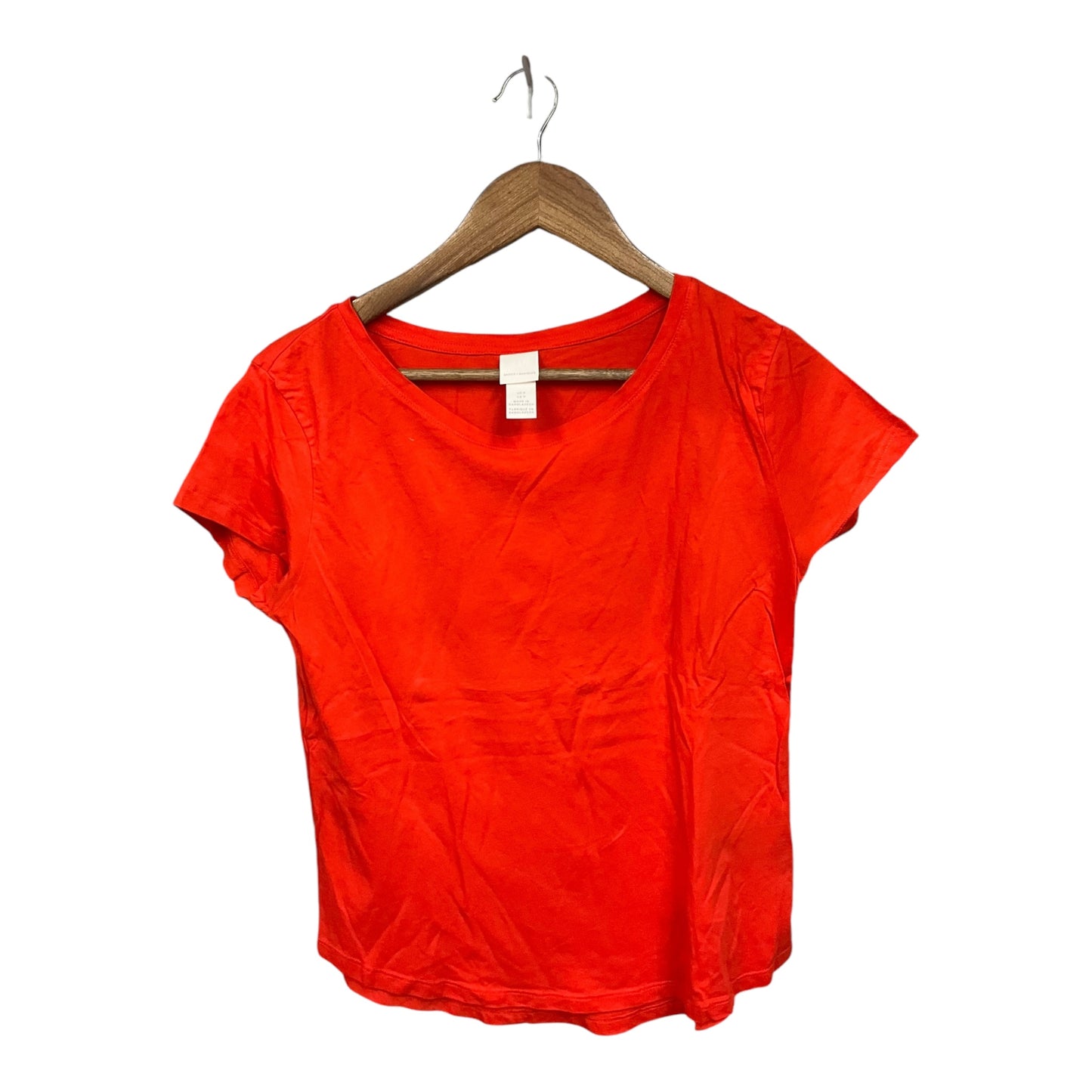 Top Short Sleeve Basic By H&m In Orange, Size: S