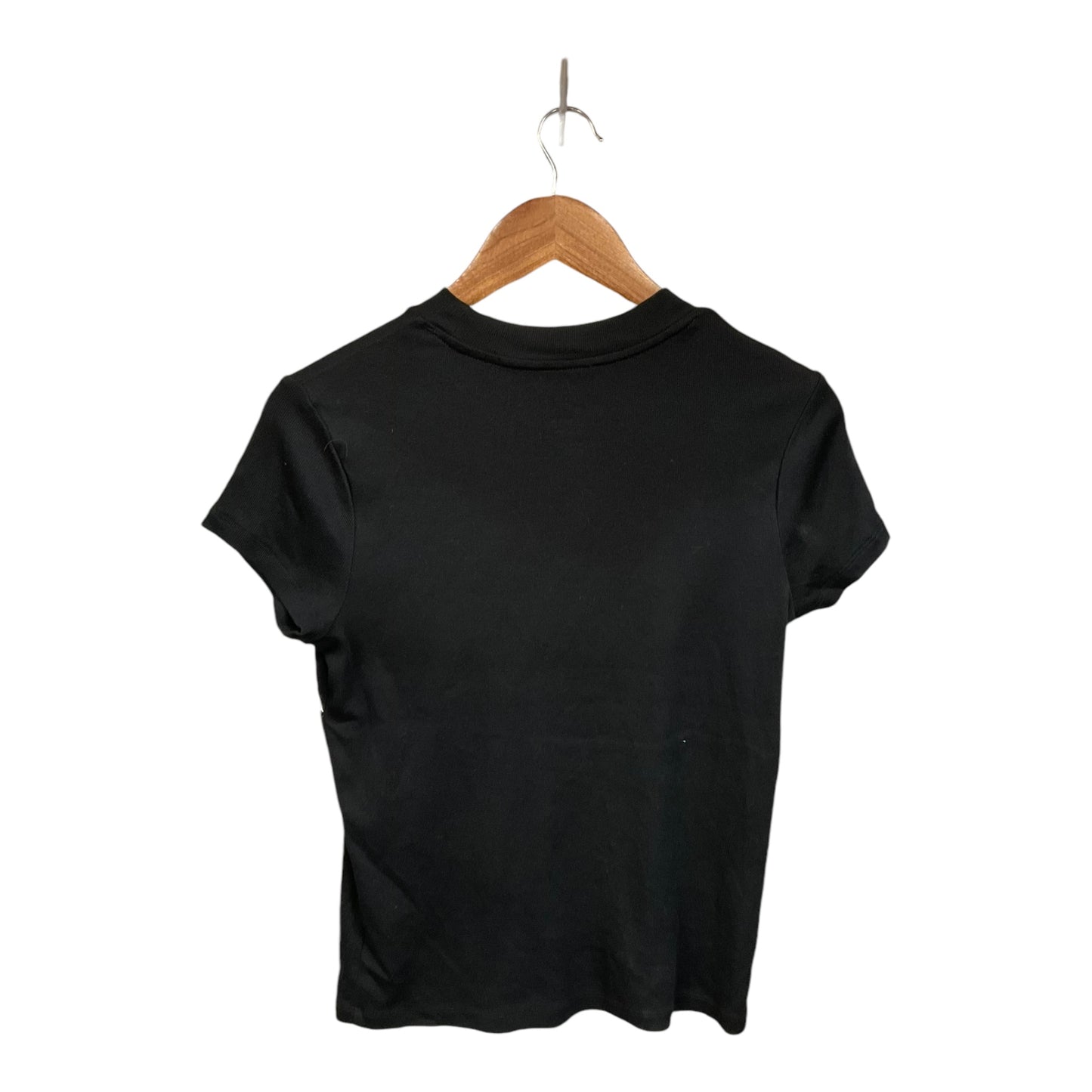 Top Short Sleeve Basic By A New Day In Black, Size: L