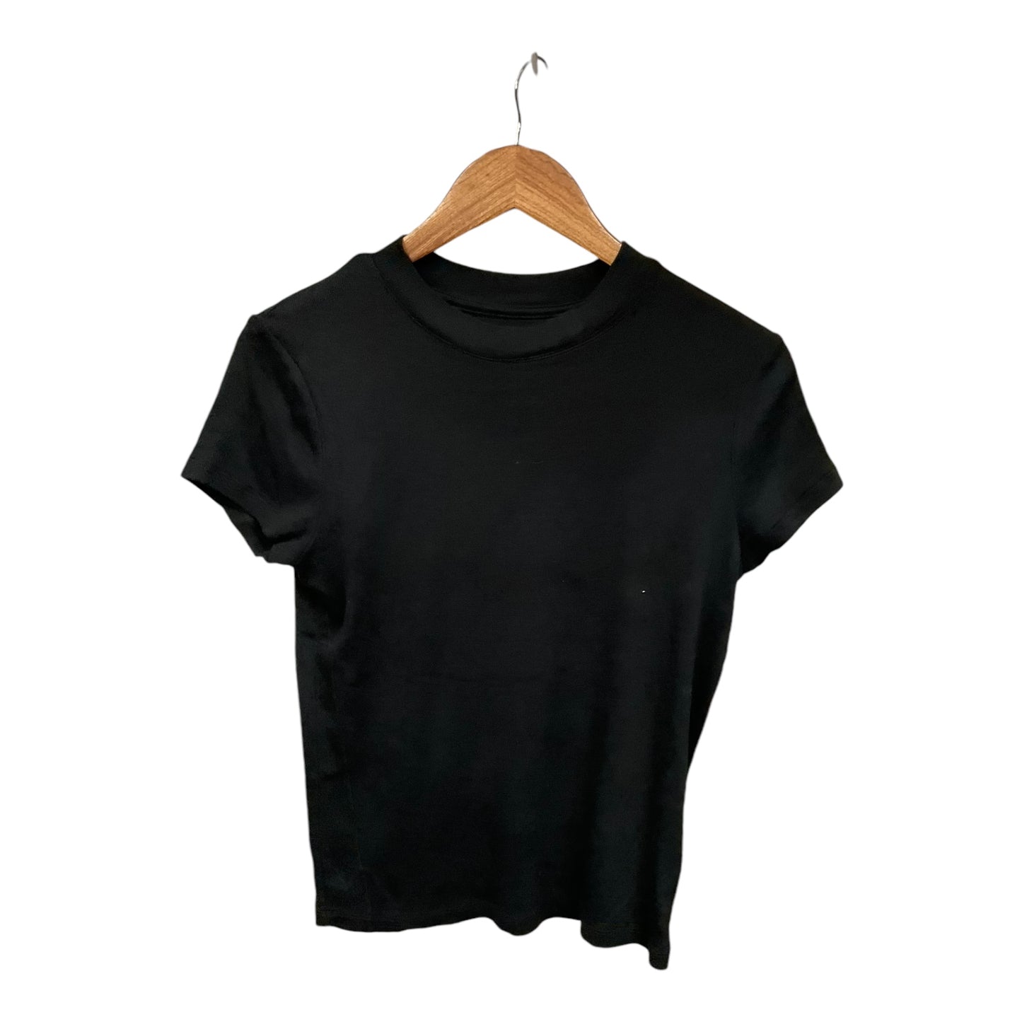 Top Short Sleeve Basic By A New Day In Black, Size: L