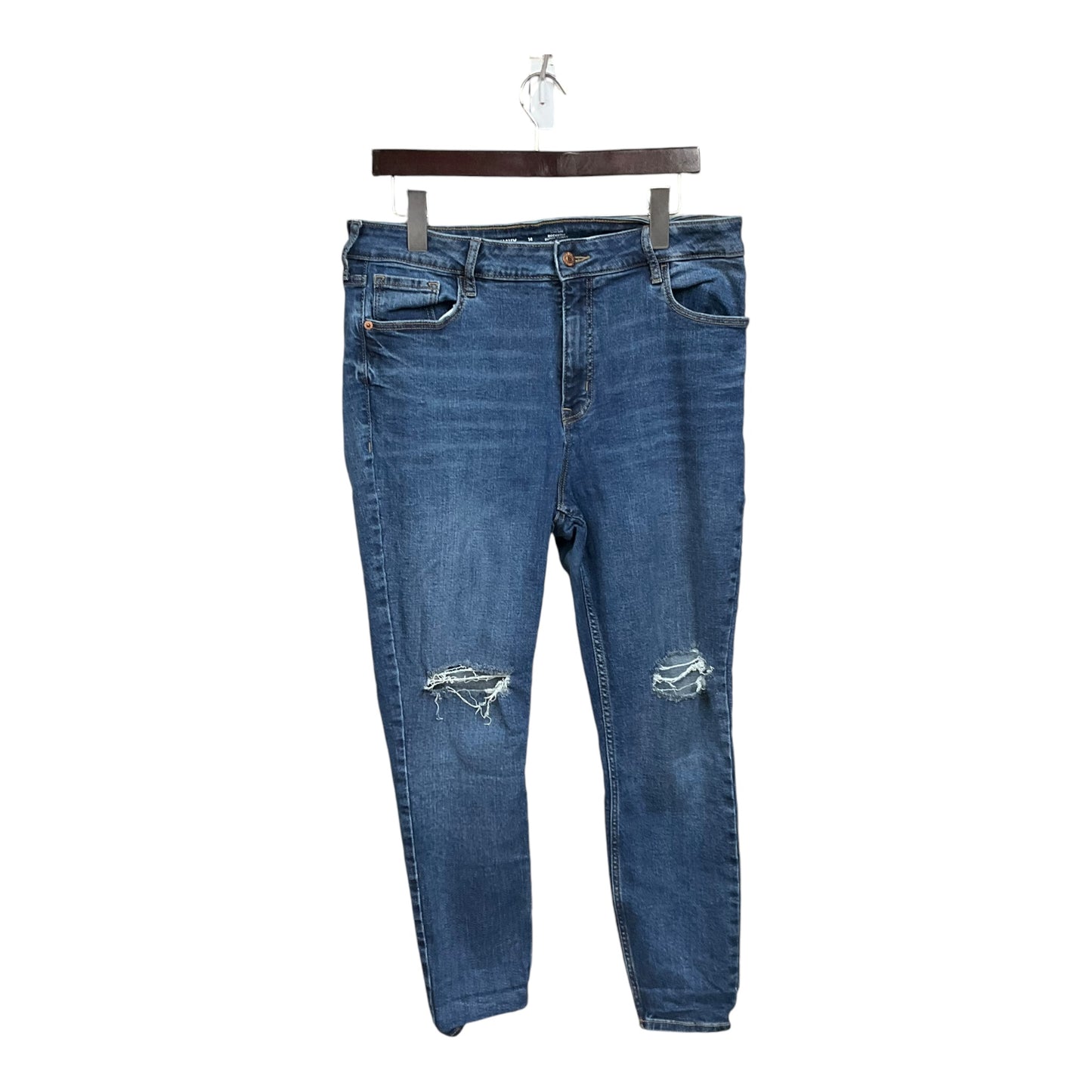 Jeans Skinny By Old Navy In Blue Denim, Size: 14