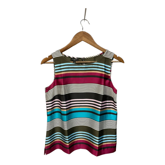 Top Sleeveless By Talbots In Striped Pattern, Size: S