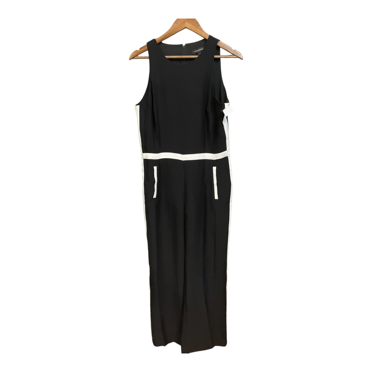 Jumpsuit By Banana Republic In Black & White, Size: M