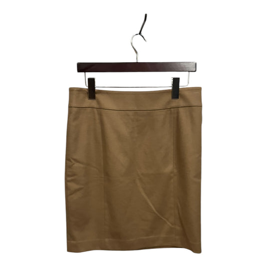 Skirt Midi By Ann Taylor In Tan, Size: M