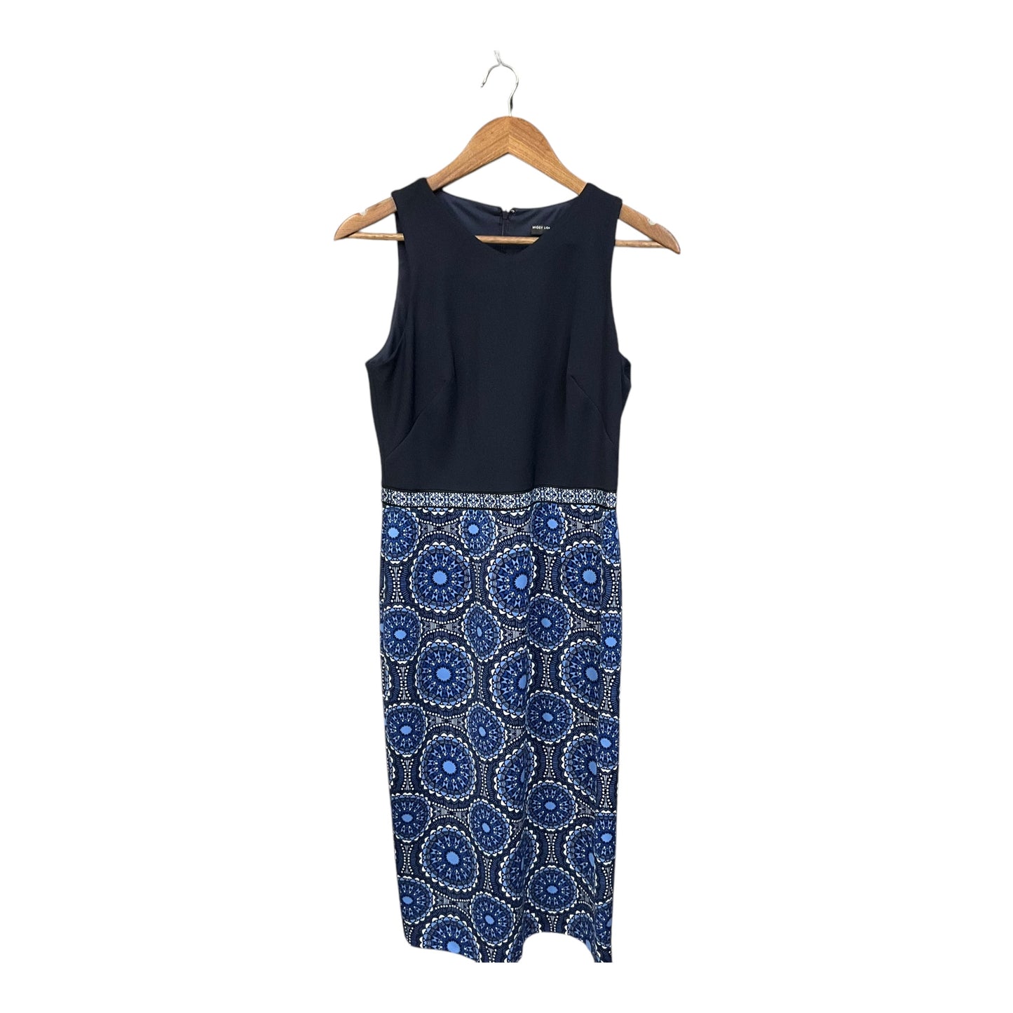 Dress Casual Midi By Maggy London In Blue, Size: M