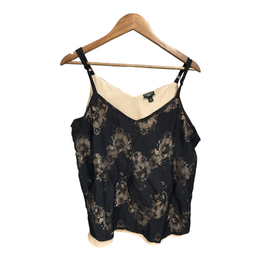 Top Cami By Torrid In Black & Cream, Size: 1x