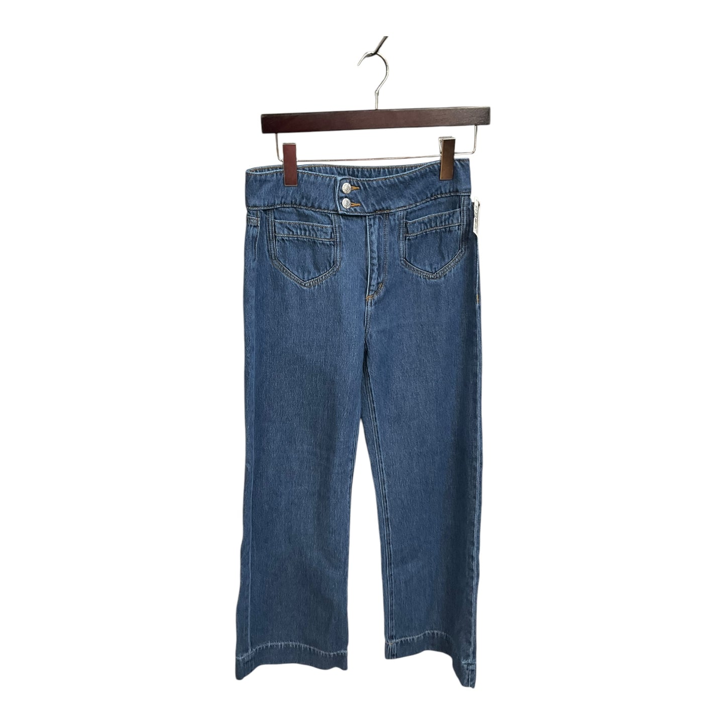 Jeans Wide Leg By Loft In Blue Denim, Size: 2