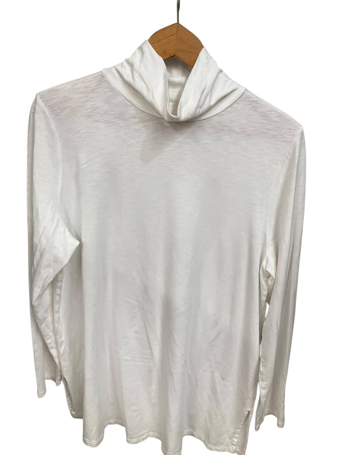 Top Long Sleeve By J. Jill In White, Size: L