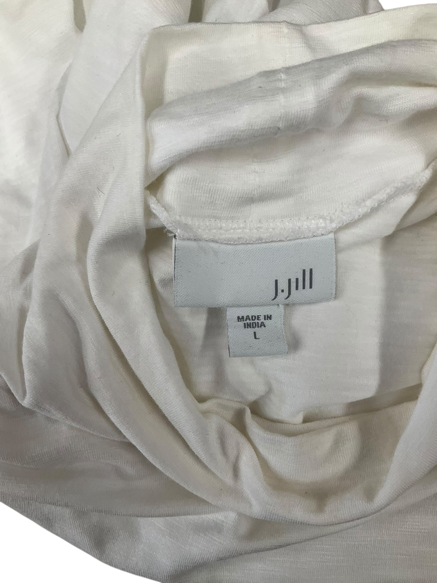 Top Long Sleeve By J. Jill In White, Size: L